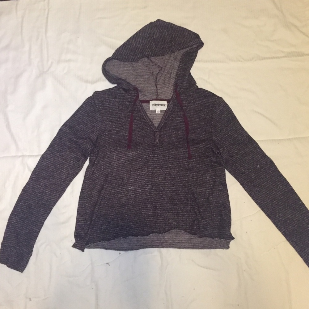 Olive&Oak Hooded Maroon Longsleeve Sweater Size L